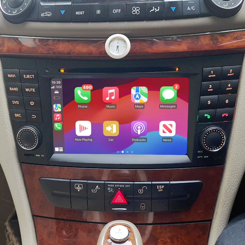 Bildschirm für Mercedes-Benz E-Klasse W11 im Original-Look